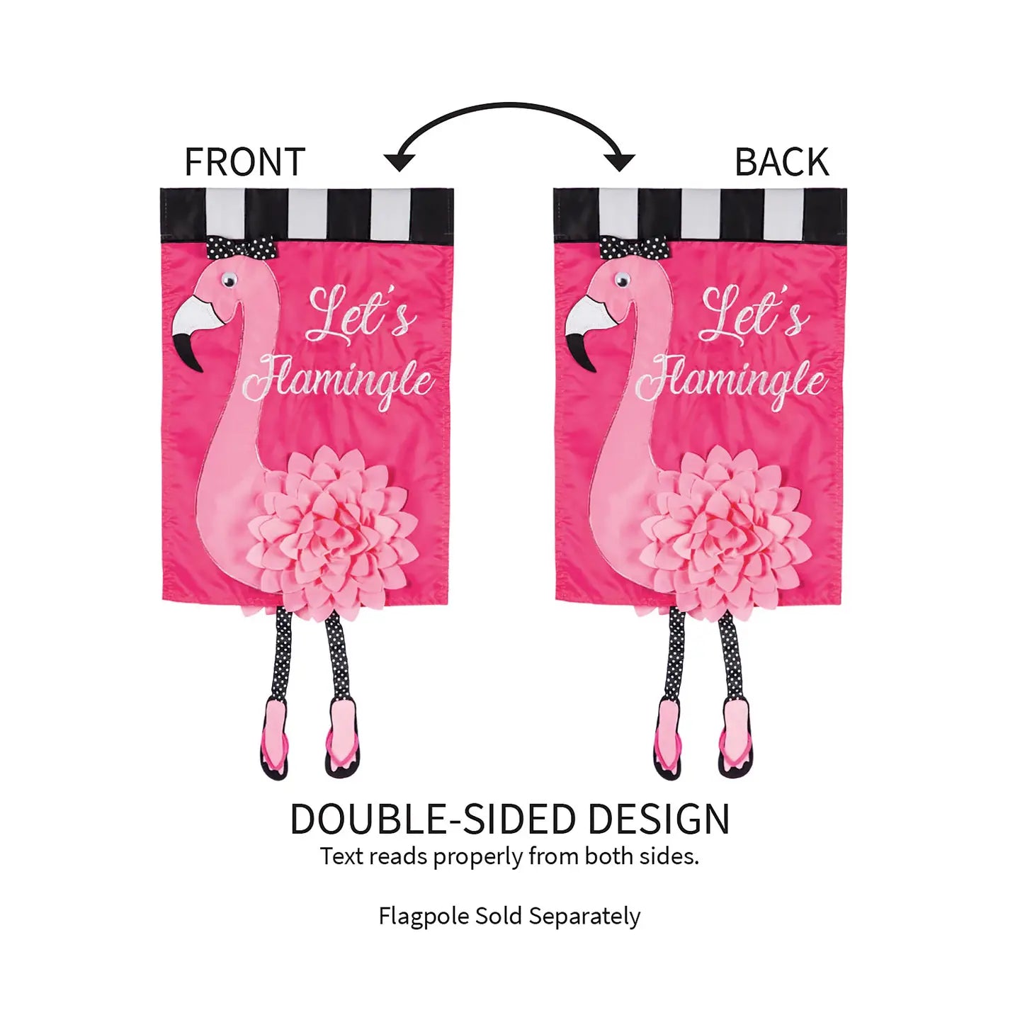 “Let’s Flamingale” Garden Flag