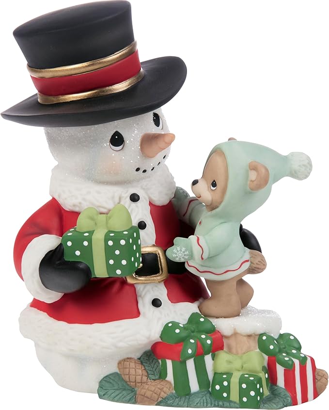 2025 Annual Precious Moments Snowman “Sharing The Gift Of Love At Christmas”