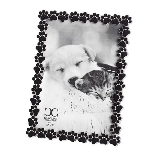 Caroline Collection Black Paw Print Frame