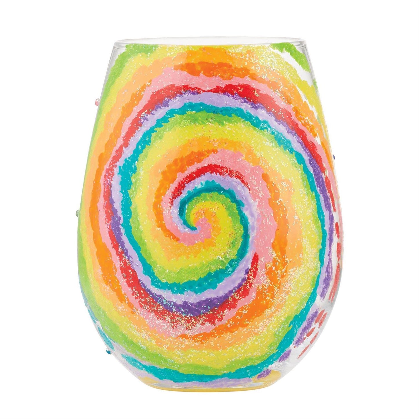 Lolita Tie Dye Stemless Wine Glass