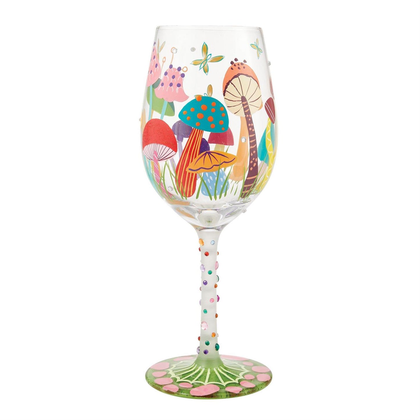 Lolita, “Groovy Shrooms,” Wine Glass