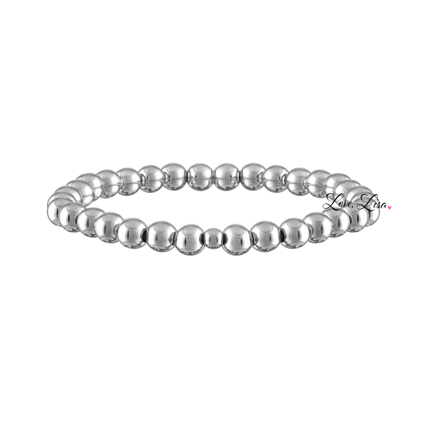 Love, Lisa - Felicity Floral Collection of Bracelets: Silver / 3 Flower Bracelet (6mm)