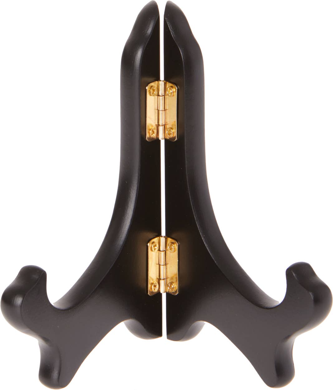 Bard's - Bard's Hinged MDF Wood Plate Stand, 5" x 5.75" x 3.75": Walnut
