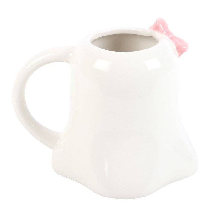 Something Different Wholesale - Miss Boo Ghost Shaped Halloween Mug with Bow