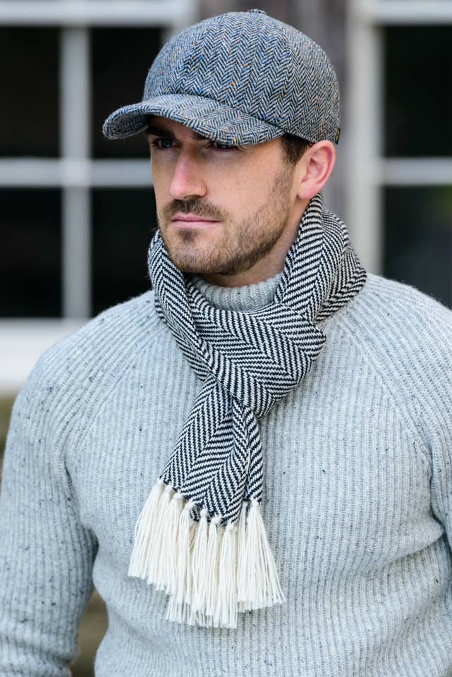 Mucros Weavers - Men's Luxurious 100% Alpaca Scarf A3