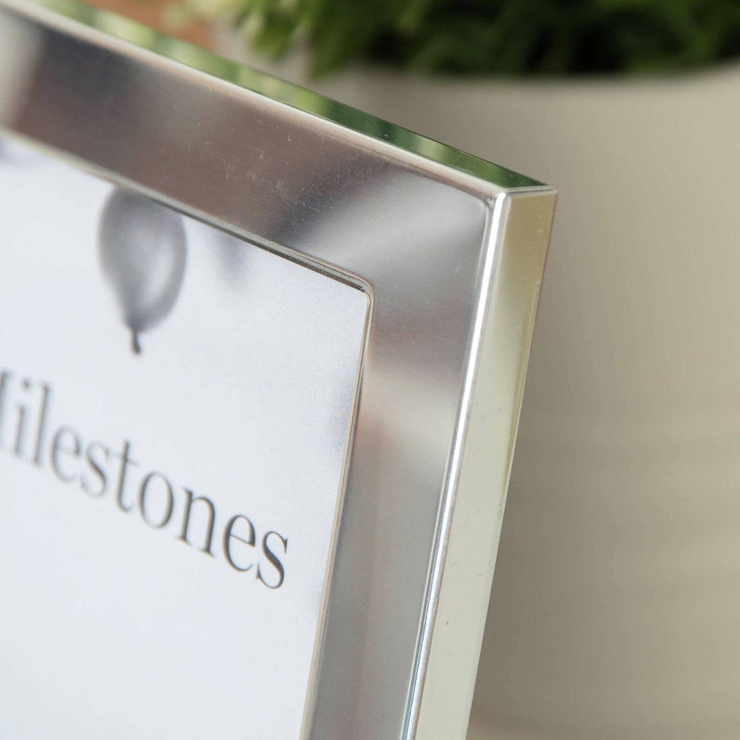 WIDDOP and Co. - Milestones Aluminium Photo Frame with 3D Number 6" x 4" - 80