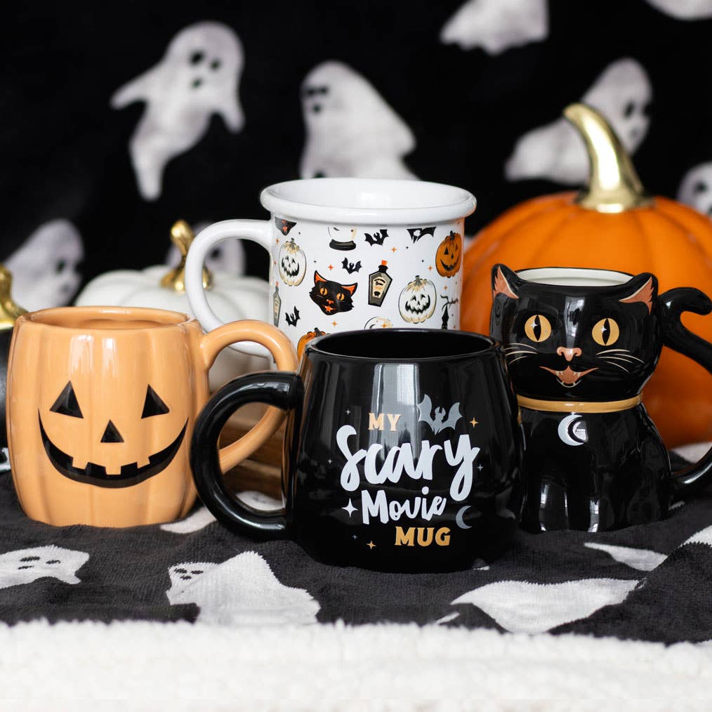 Something Different Wholesale - Jack-o'-Lantern Pumpkin Shaped Halloween Mug