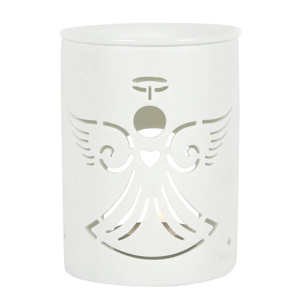 Something Different Wholesale - White Angel Cut Out Oil Burner and Wax Warmer