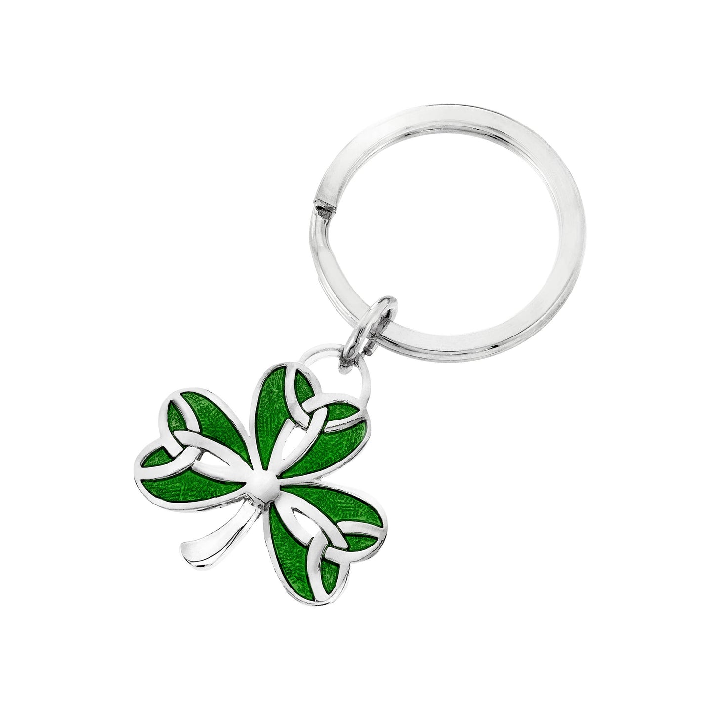 Joyful Sentiments - Irish Clover Shamrock Keyring Stainless Steel