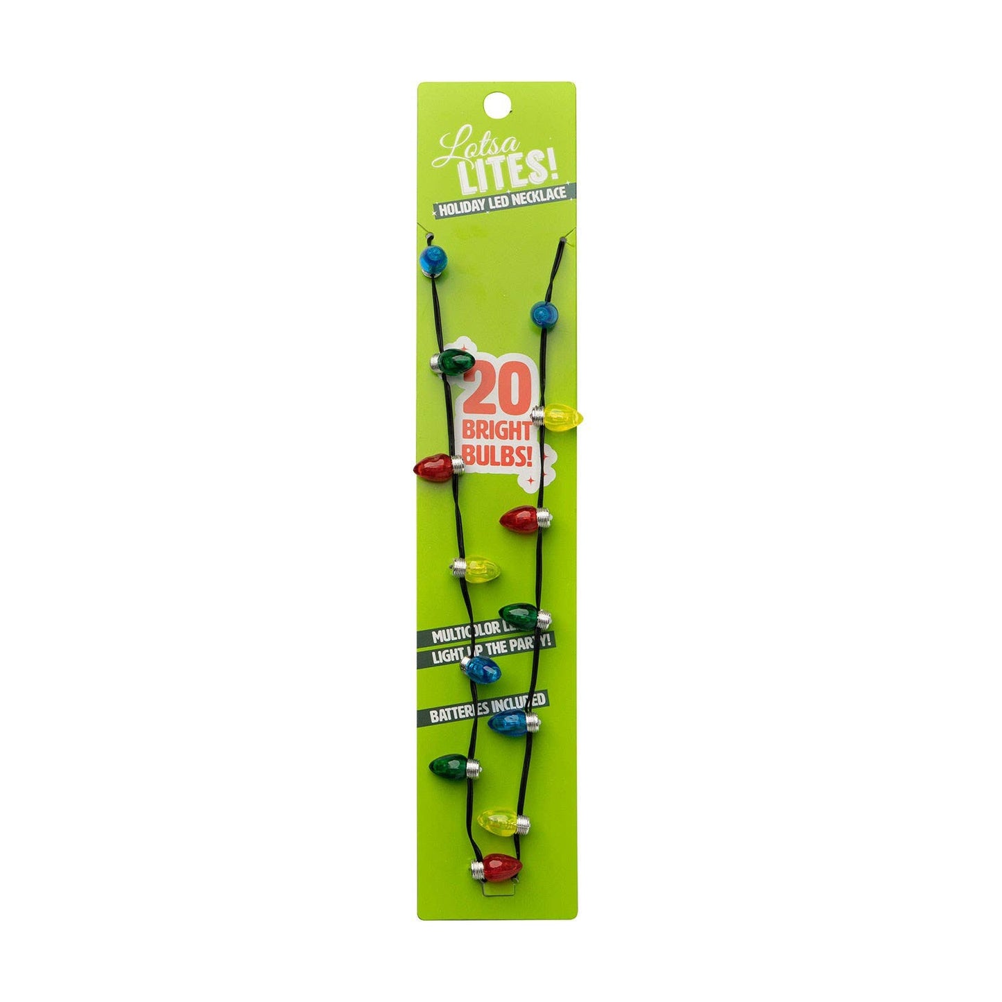 DM Merchandising - New Losta Light Light Bulb Necklace w/20lights
