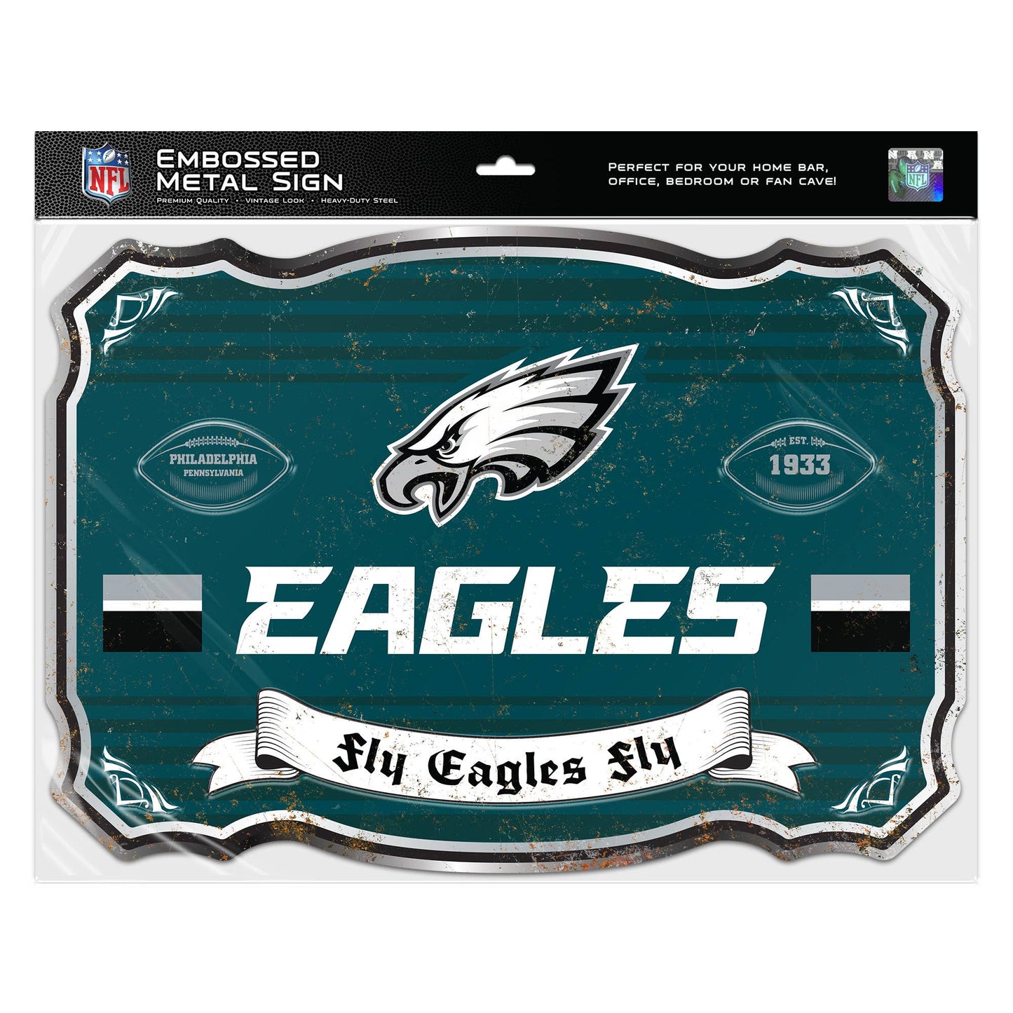 Party Animal, Inc. - Philadelphia Eagles Giant Metal Sign