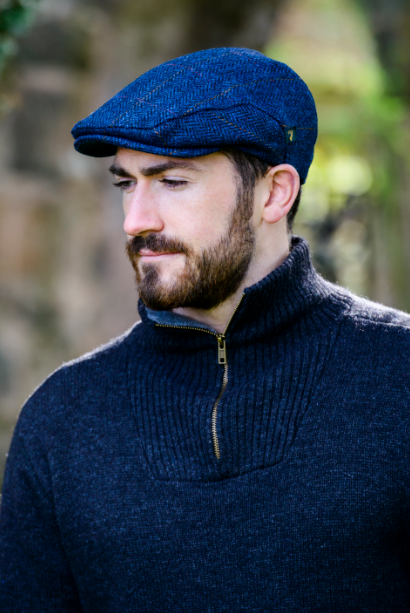 Mucros Weavers - Men's 100% Tweed Trinity Cap 34