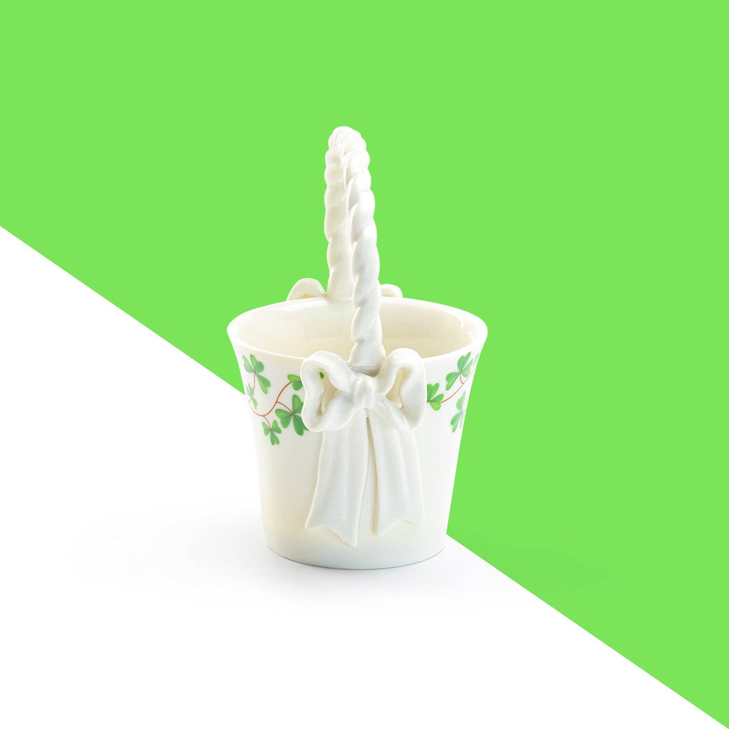 Grace Teaware - Shamrock 5.5" Fine Porcelain Tea Bag Basket