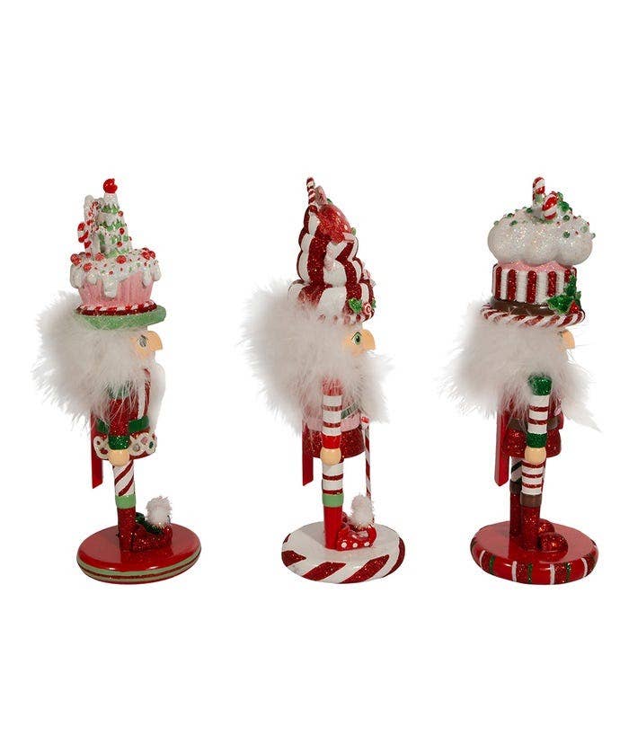 Kurt S. Adler, Inc. - 10"CANDY+CAKE FUN HATS NUTCRACKERS