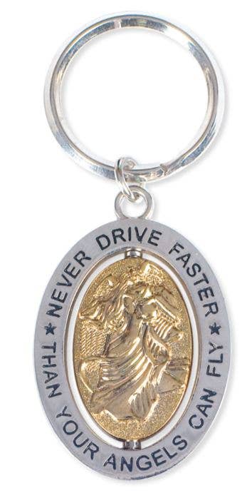 AngelStar - Never Drive Faster - Keychain