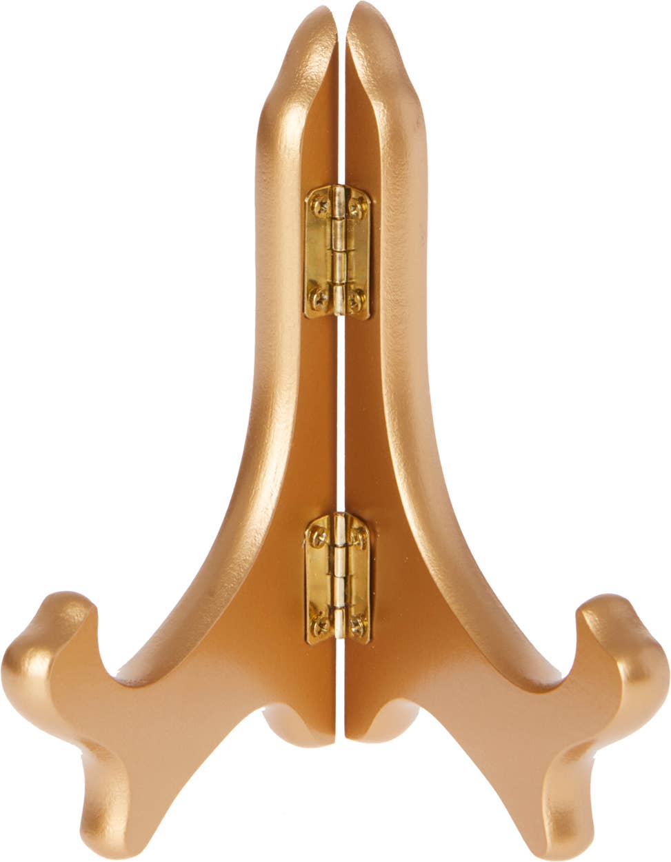 Bard's - Bard's Hinged MDF Wood Plate Stand, 5" x 5.75" x 3.75": Walnut