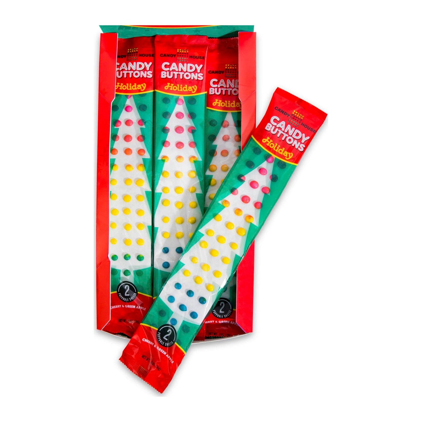 Doscher's Candy - Holiday Collection Candy House® Candy Buttons : 24-Count Box