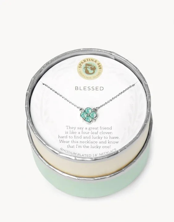 Spartina 449 Sea La Vie Blessed Necklace (Sea Foam)