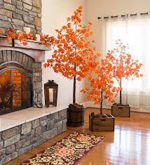 Plow & Hearth Indoor/Outdoor LED Maple Lighted Tree, 4’H