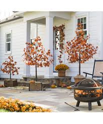 Plow & Hearth Indoor/Outdoor LED Maple Lighted Tree, 4’H