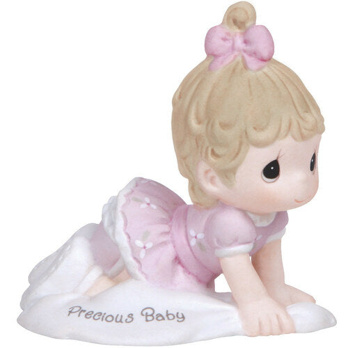 Growing In Grace, Precious Baby, Brunette Figurine