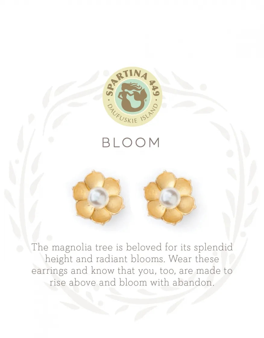 Spartina 449 Sea La Vie Bloom Earrings Gold