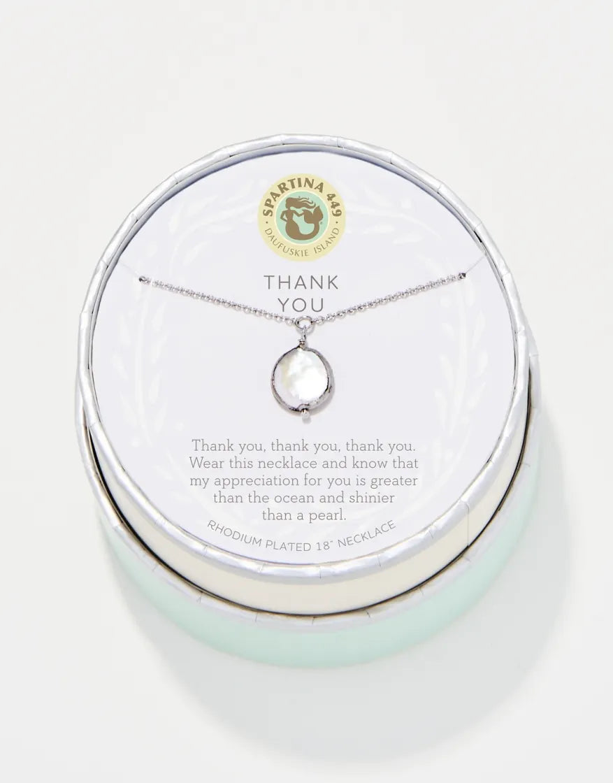 Spartina 449 Sea La Vie Thank You Necklace