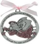 Pink Angel Crib Medal