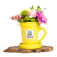 Load image into Gallery viewer, Flower Pot Mugs “Hello Sunshine” 31031
