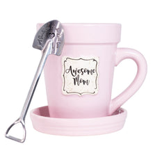 Load image into Gallery viewer, Flower Pot Mug “Awesome Mom” 31036
