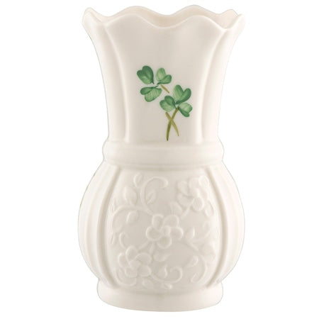 Belleek  4672 Shamrock 4” Vase