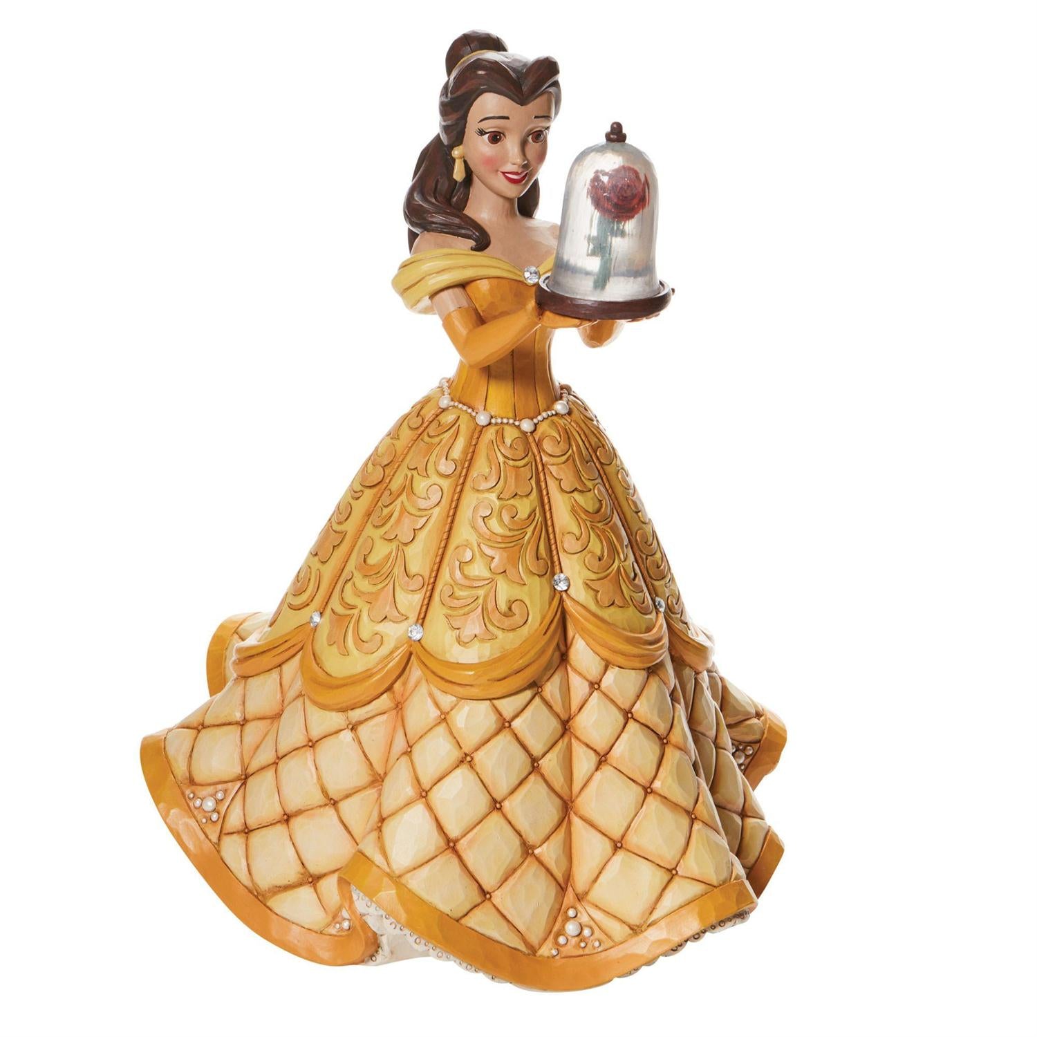 Disney Traditions by Jim Shore A Rare Rose Belle Figurine Giggle's Gifts Incorporated Disney Traditions by Jim Shore A Rare Rose Belle Figurine Giggle's Gifts Incorporated