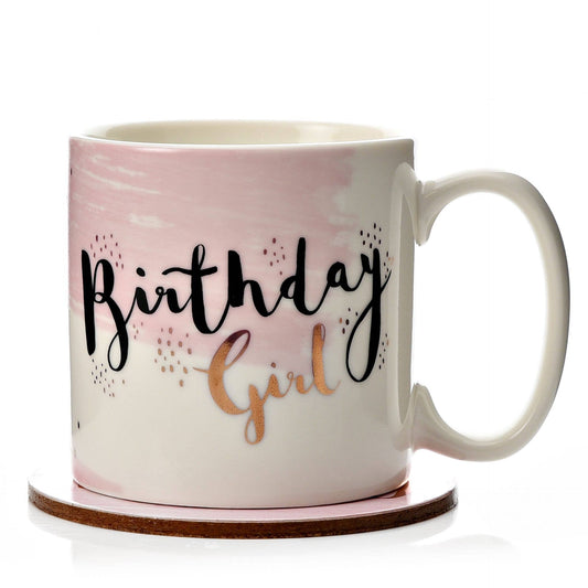 WIDDOP and Co. - Luxe Ceramic Mug & Coaster - Birthday Girl