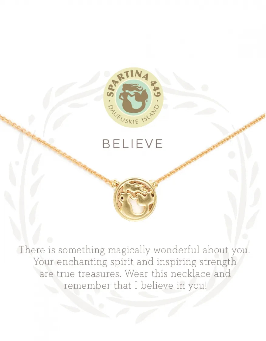 Spartina 449 Sea La Vie Believe Mermaid Necklace
