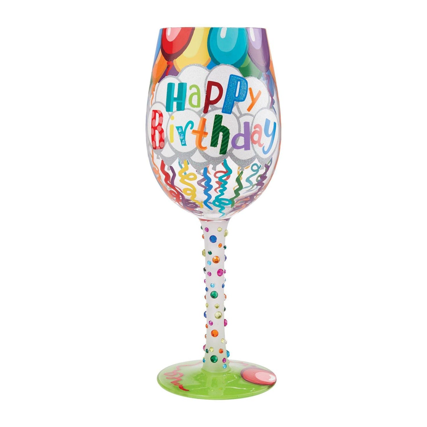 Lolita, “Happy Birthday” Wine Glass