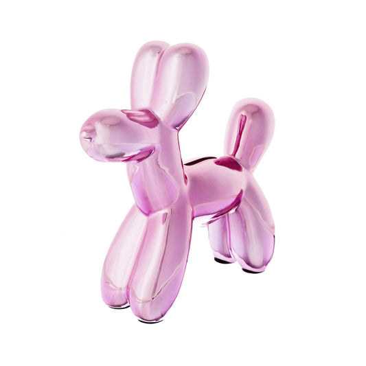 Creative Gifts International Inc. - PINK BALLOON DOG CERAMIC BANK, 8.5" X 8.5"