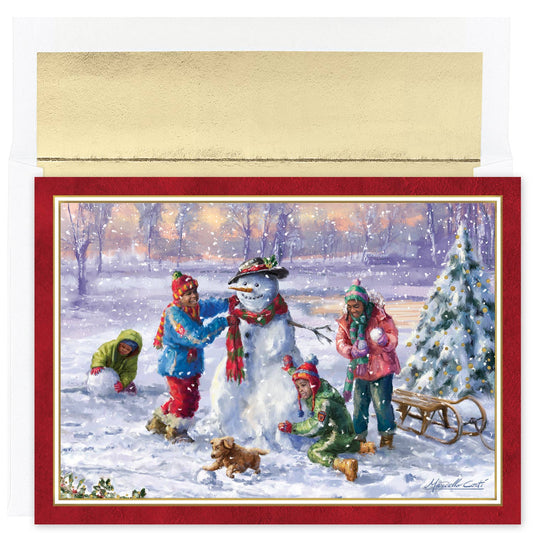 Masterpiece Studios - Building Frosty Boxed Holiday Cards