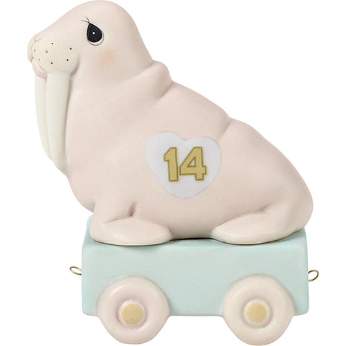 Precious Moments Birthday Train, Age 14, It’s Your Birthday- Live It Up Large
