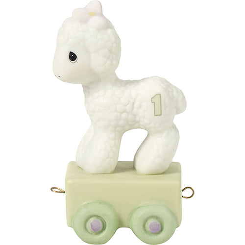 Precious Moments Birthday Train, Age 1, Happy Birthday Little Lamb