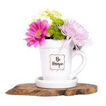 Load image into Gallery viewer, Flower Pot Mug “ Be Unique” 31035
