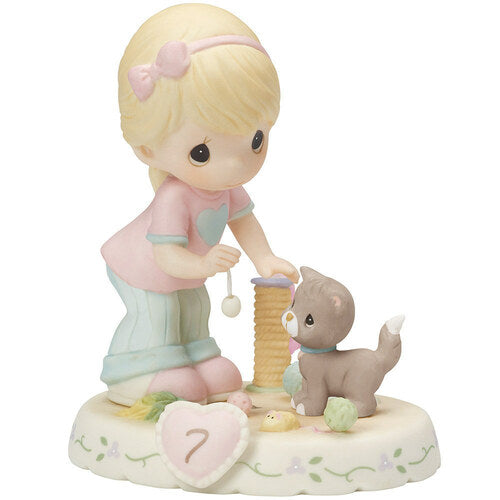 Growing In Grace, Age 7, Blonde Figurine