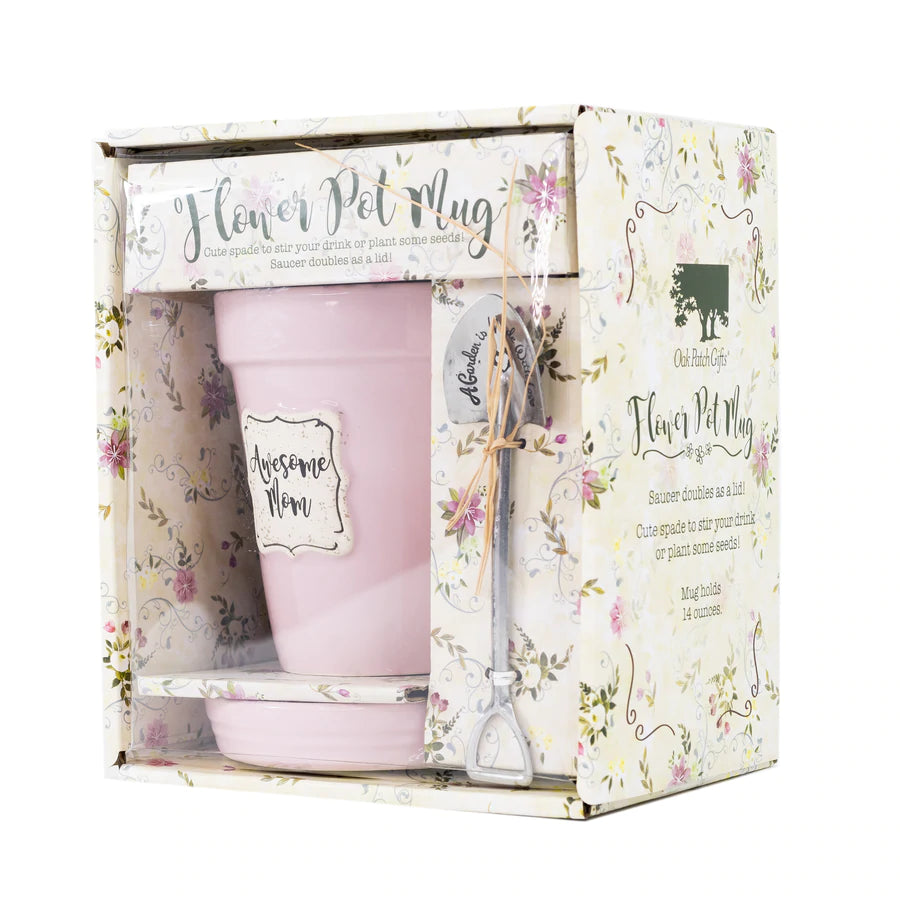 Flower Pot Mug “Awesome Mom” 31036