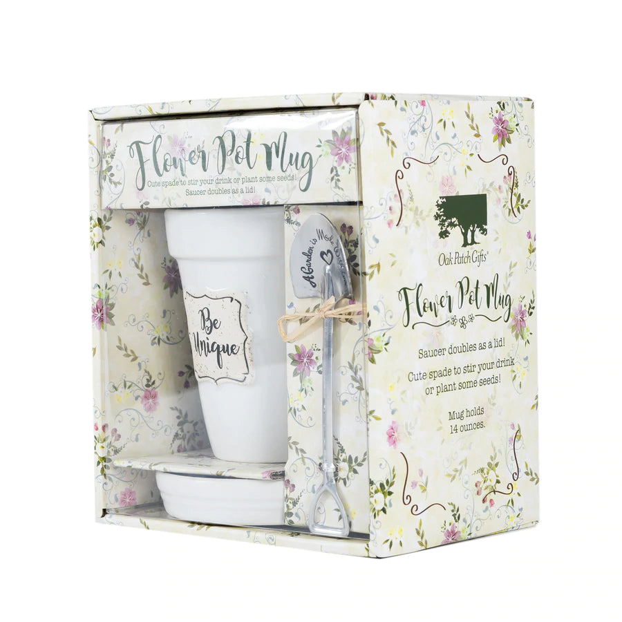 Flower Pot Mug “ Be Unique” 31035