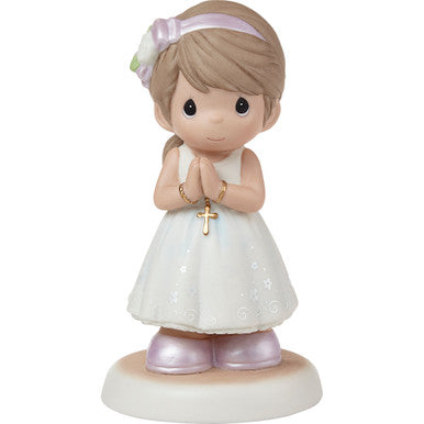 Precious Moments “Blessings On Your First Communion” Brunette Medium Skin Girl