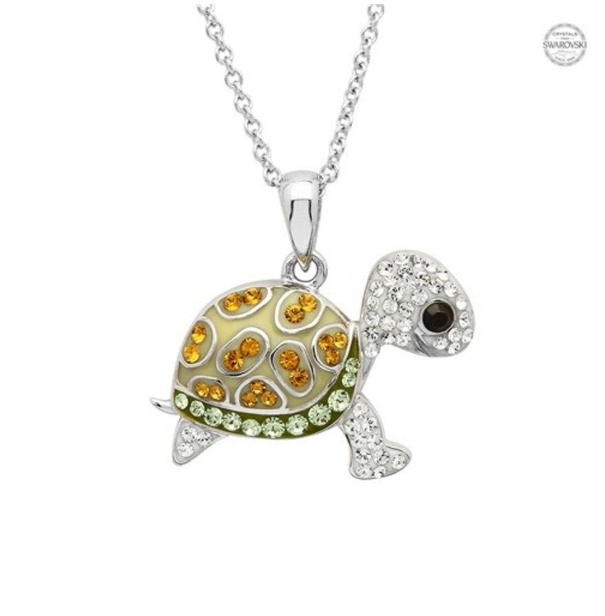 ShanOre SS Swarovski Turtle Necklace