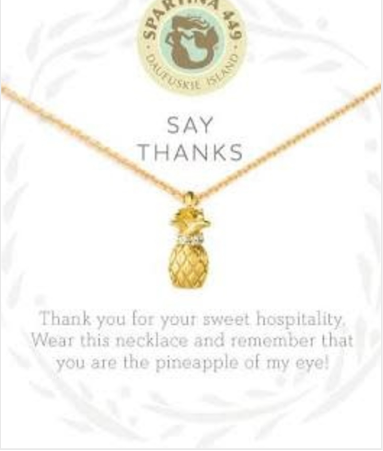 Spartina Sea La Vie Say Thanks Necklace