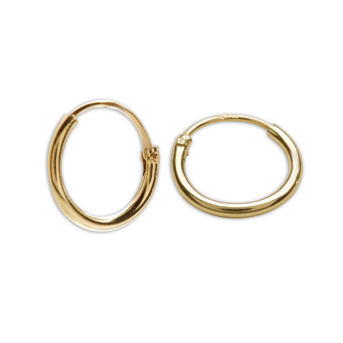 Cherished Moments - 14K Gold-Plated Endless Hoop Earring for Children and Babies