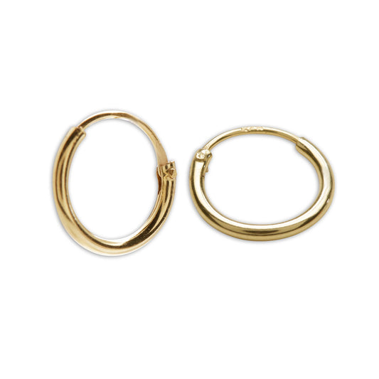 Cherished Moments - 14K Gold-Plated Endless Hoop Earring for Children and Babies