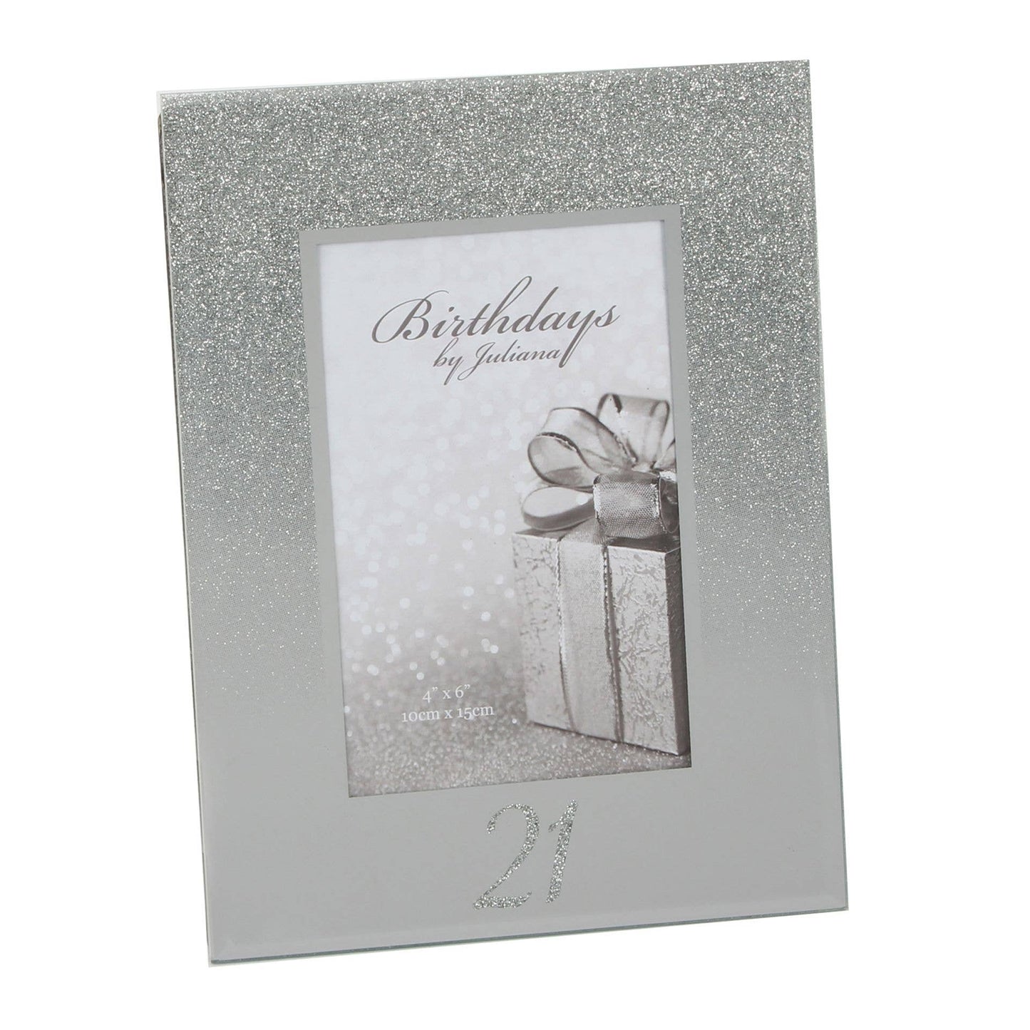 WIDDOP and Co. - Milestones Glitter Mirror Frame 4" x 6" - 21st