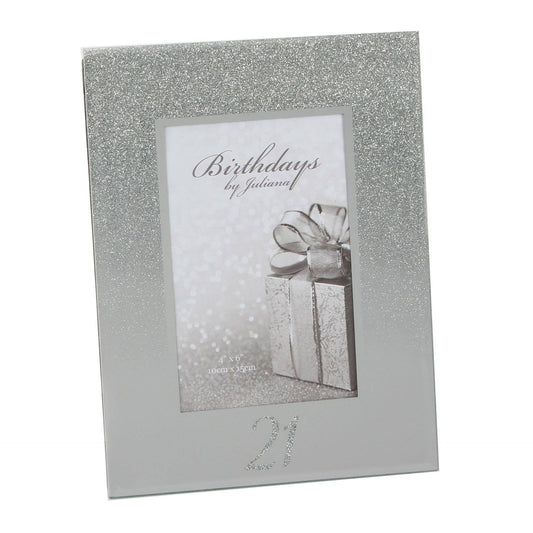 WIDDOP and Co. - Milestones Glitter Mirror Frame 4" x 6" - 21st